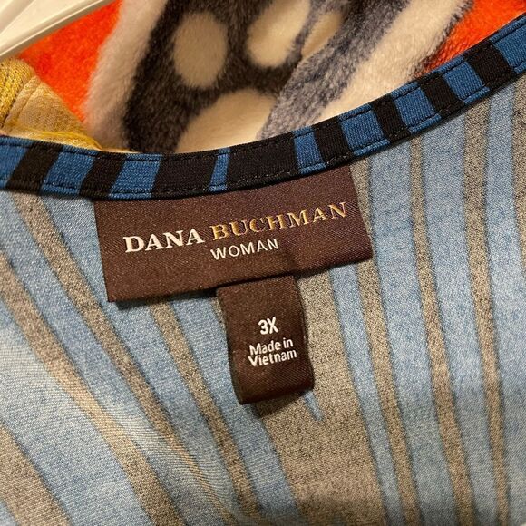 Dana Buchman Blue Pullover Blouse - Picture 6 of 7